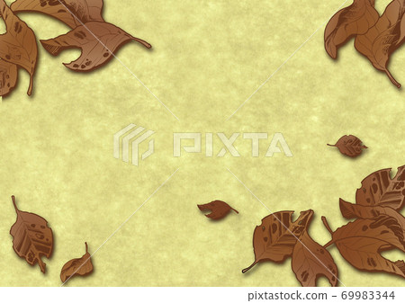 Illustration of fallen leaves Illustration of fallen leaves 69983344