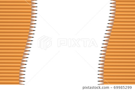 Many pencils arranged in vertical waves on a white background. Vector illustration Many pencils arranged in vertical waves on a white background. Vector illustration 69985299