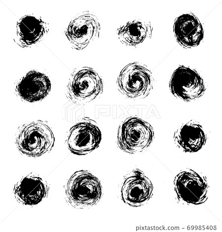Brush strokes set hand drawn scribble abstract vector illustration. Border design template. Brush strokes set hand drawn scribble abstract vector illustration. Border design template. 69985408