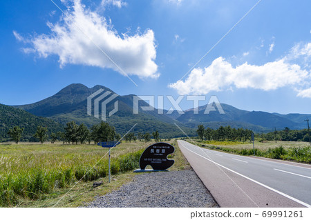 Autumn Yamanami Highway_Chojahara signboard Prefectural Road No. 11 69991261