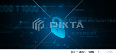 abstract Information security computer data... - Stock Illustration ...