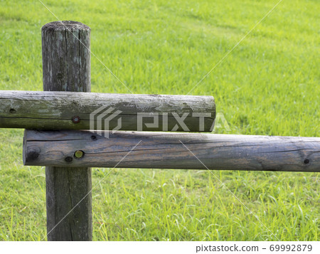 Park wooden fence 69992879