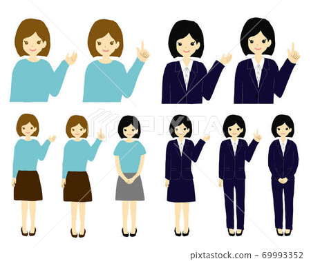 Pointing female set Pointing female set 69993352