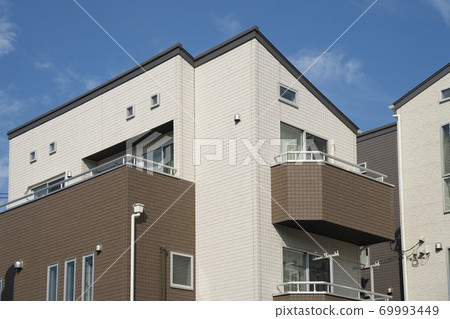 Residential area image Blue sky Residential area image Blue sky 69993449