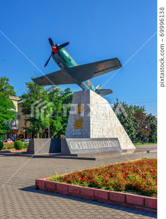 Monument to the Warriors Aviators in Zaporozhye, Ukraine Monument to the Warriors Aviators in Zaporozhye, Ukraine 69996138