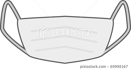 Illustration of a simple pleated mask - Stock Illustration [69998167 ...