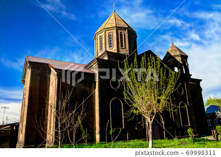 Exterior view to Surp Nshan aka Holy Sign Church at Gyumri , Shirak Province, Armenia 69998311
