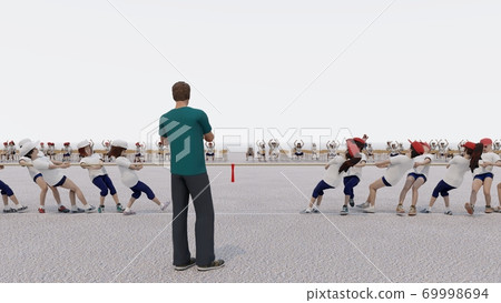 學校運動會,拔河,與觀眾,沒有建築物,插圖42 學校運動會,拔河,與觀眾,沒有建築物,插圖42 69998694