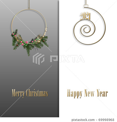 Christmas 2021 New Year design 69998968