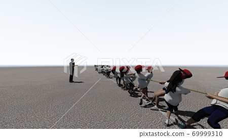 School athletic meet, tug of war, no audience, no building, illustration 56 School athletic meet, tug of war, no audience, no building, illustration 56 69999310