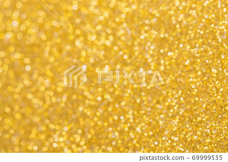 Gold background, abstract Christmas glitter bokeh blank for design 69999535