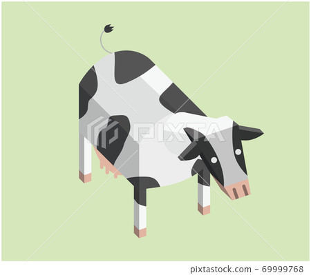 New Year's card 2021 Ox illustration New Year's card 2021 Ox illustration 69999768