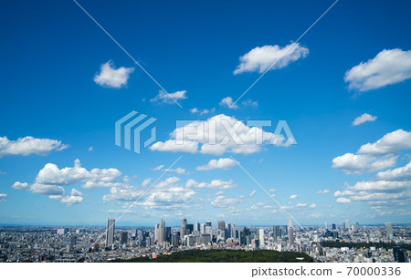 Tokyo scenery September 2020 View from Shibuya Shinjuku Yoyogi Harajuku area Sky Tokyo scenery September 2020 View from Shibuya Shinjuku Yoyogi Harajuku area Sky 70000336