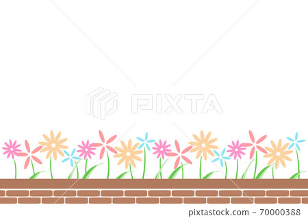 花床架矩形七彩花朵 70000388