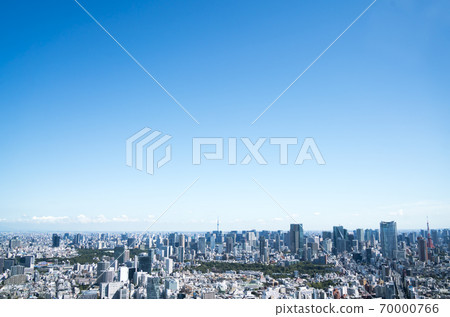 Tokyo scenery September 2020 Wide Tokyo Sky Tree towards Tokyo Tower 70000766