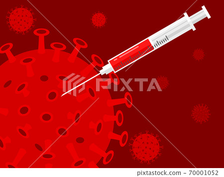 Red Wallpaper Of Corona Virus Covid 19 And Stock Illustration 70001052 Pixta