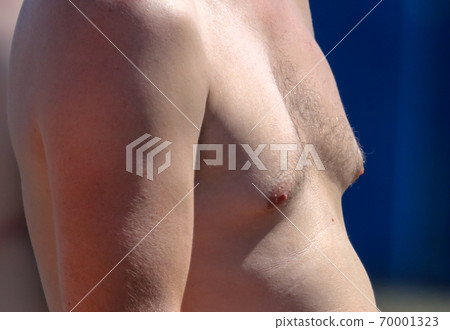 A man with a hairy chest and stomach as background A man with a hairy chest and stomach as background 70001323