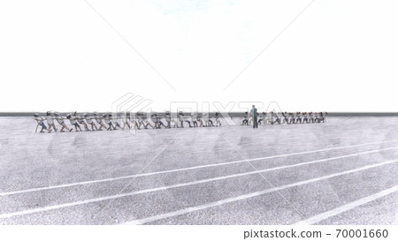 學校運動會，拔河，沒有觀眾，沒有建築物，插圖28 70001660