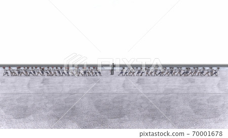 School athletic meet, tug of war, no audience, no building, illustration 21 70001678