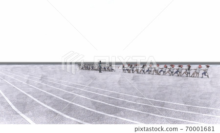 School athletic meet, tug of war, no audience, no building, illustration 17 School athletic meet, tug of war, no audience, no building, illustration 17 70001681