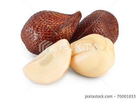 Salak snake fruit isolated on white background with clipping path and full depth of field Salak snake fruit isolated on white background with clipping path and full depth of field 70001833