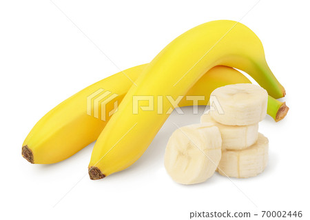 banana isolated on white background with clipping path and full depth of field. 70002446