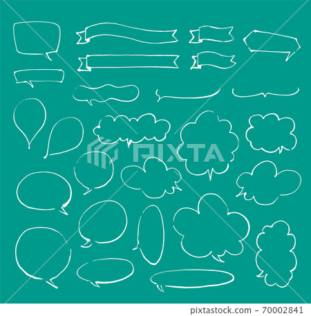 Hand-painted speech bubble material Hand-painted speech bubble material 70002841