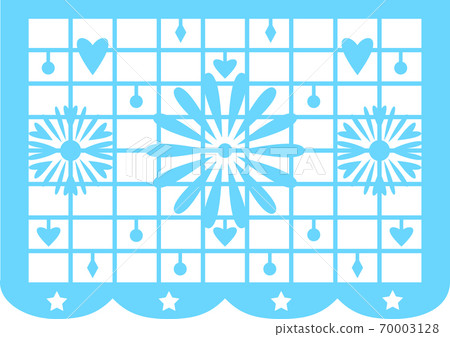 Mexican bunting papel picado for the Day of the Dead decoration. 70003128
