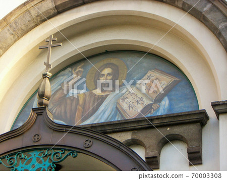 Nikolai-do with Jesus Christ holding the Japanese Bible Nikolai-do with Jesus Christ holding the Japanese Bible 70003308
