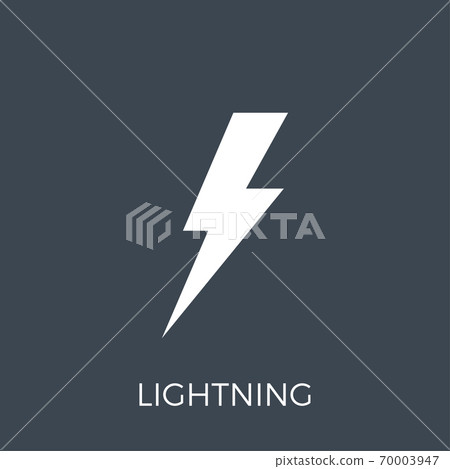 Lightning Vector Icon-插圖素材 [70003947] - PIXTA圖庫