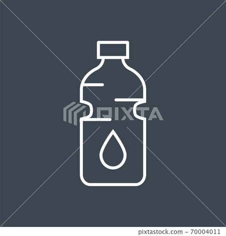 Bottle of water related vector thin line icon. - Stock Illustration ...