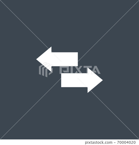 Arows related vector glyph icon. 70004020