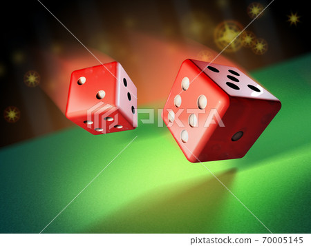 Rolling dices 70005145