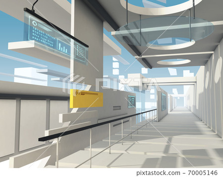 Surreal futuristic architecture 70005146