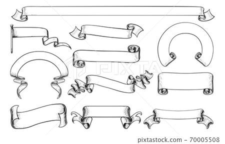 Scrolls Vintage Flag Paper Banners and Ribbons Scrolls Vintage Flag Paper Banners and Ribbons 70005508