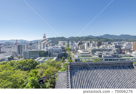 Kochi City, Kochi Prefecture Kochi Cityscape seen from Kochi Castle Tower Kochi City, Kochi Prefecture Kochi Cityscape seen from Kochi Castle Tower 70006276