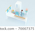 Healthcare series: Radiographer specialist at work. 3d render. 70007375