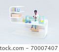 Healthcare series: Laboratory. laboratory assistant 3d render 70007407
