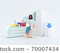 Healthcare series: Orthodontist at work. 3d render 70007434