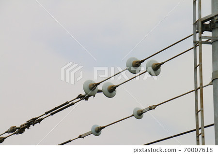 電線桿，電線和瓷器 70007618