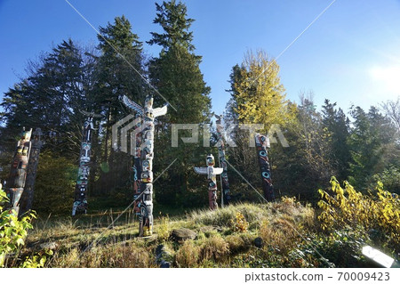 Totem in Stanley Park, Canada 70009423