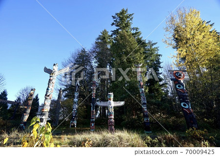 加拿大史丹利公園圖騰 加拿大史丹利公園圖騰 70009425