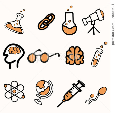 Set of Science doddle sign concepts 70009501