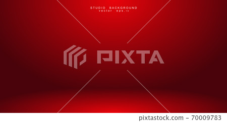 Empty red color studio room luxury background. Abstract gradient red, used as background for display products design web template, Vector illustration Empty red color studio room luxury background. Abstract gradient red, used as background for display products design web template, Vector illustration 70009783
