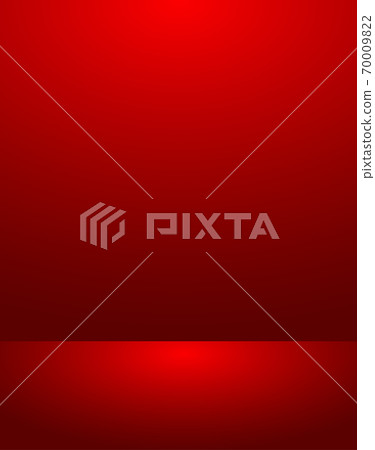 Empty red color studio room luxury background.... - Stock Illustration ...