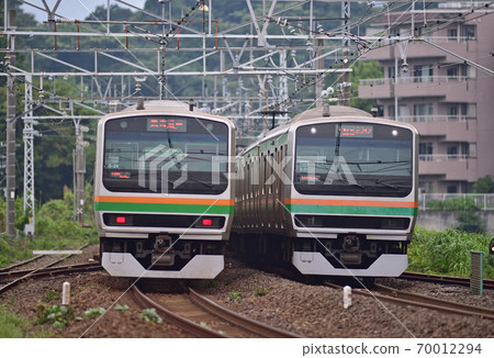 Tokaido Main Line Manazuru JR East E231 series 1000 series S-02 formation (Kozu), S-24 formation (Kozu) Tokaido Main Line Manazuru JR East E231 series 1000 series S-02 formation (Kozu), S-24 formation (Kozu) 70012294