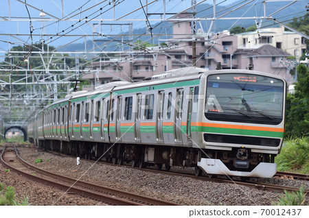 Tokaido Main Line Manazuru JR East E231 series 1000 series U535 formation (Oyama) Tokaido Main Line Manazuru JR East E231 series 1000 series U535 formation (Oyama) 70012437