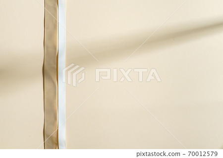 Creative border from two straight ribbons with shadow. 70012579