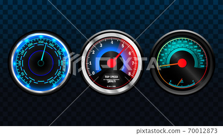 Set of isolated speedometers 70012873