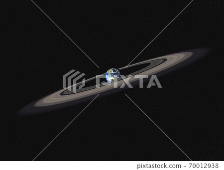 Planet Earth with ring in outer space Planet Earth with ring in outer space 70012938